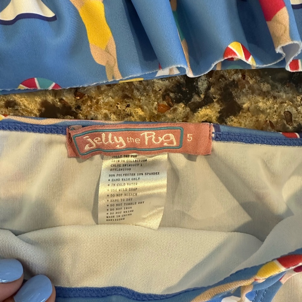 Jelly the Pug Ruffle Bikini Set - Picture 3 of 6